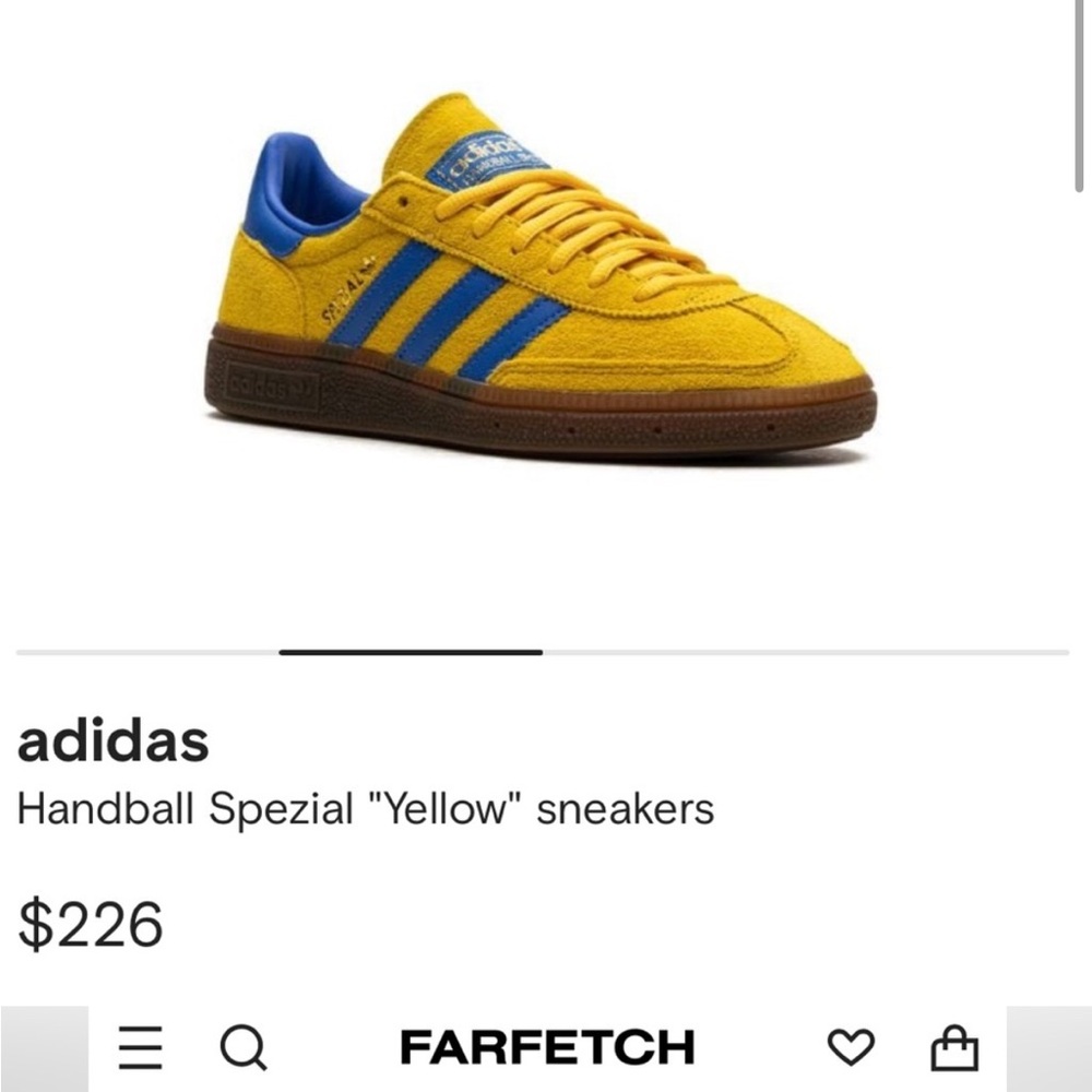 Adidas Yellow Handball Spezial Sneakers